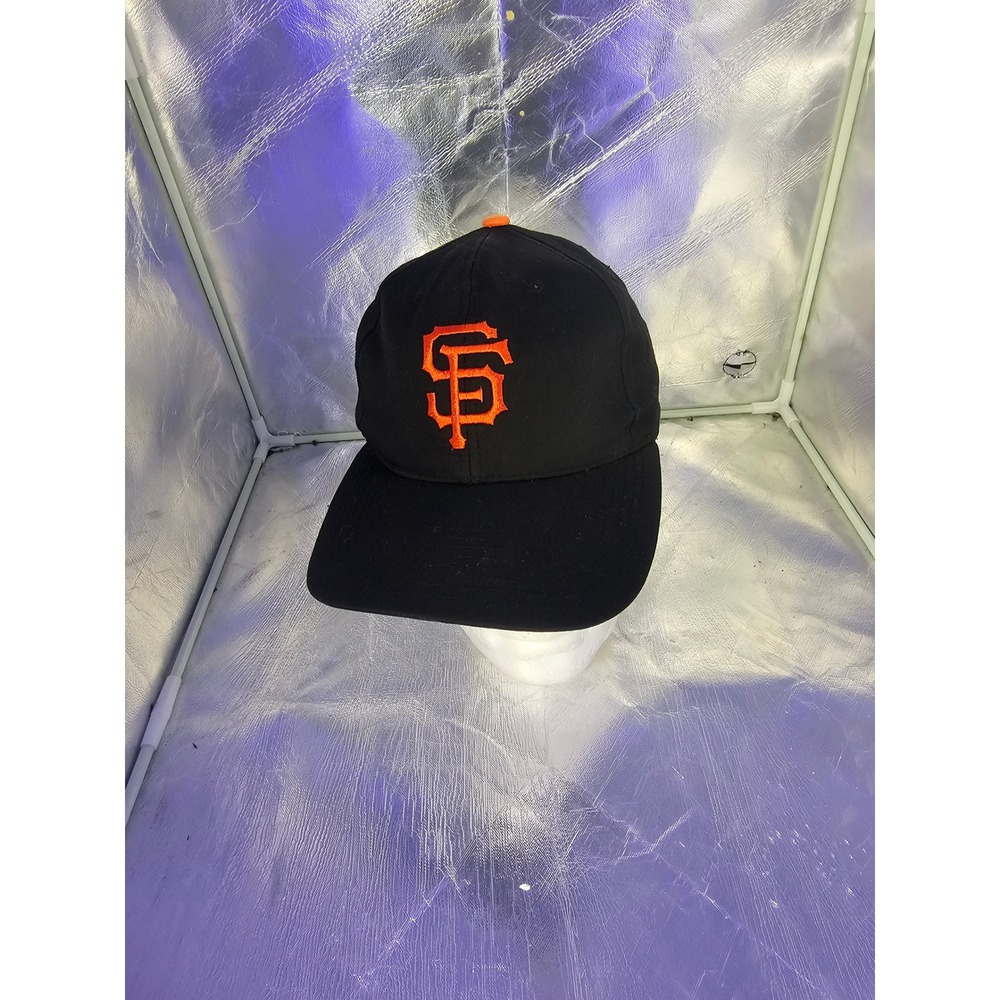 San Francisco Giants Snapback Hat Black Orange SF Logo Baseball Cap Adjustable